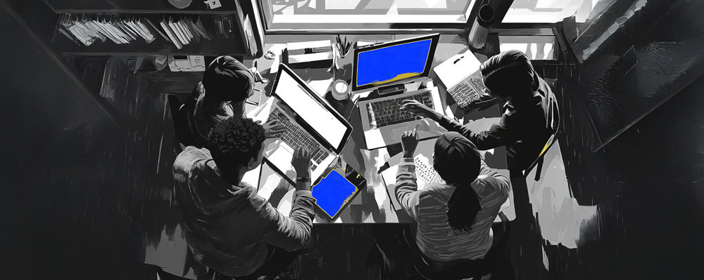 Equipo creativo colaborando en DiseñamosLab</p>
<p>